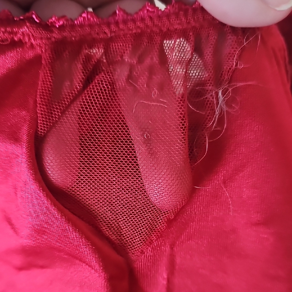 Ruby Ribbon Red Satin Camisole - Picture 8 of 9